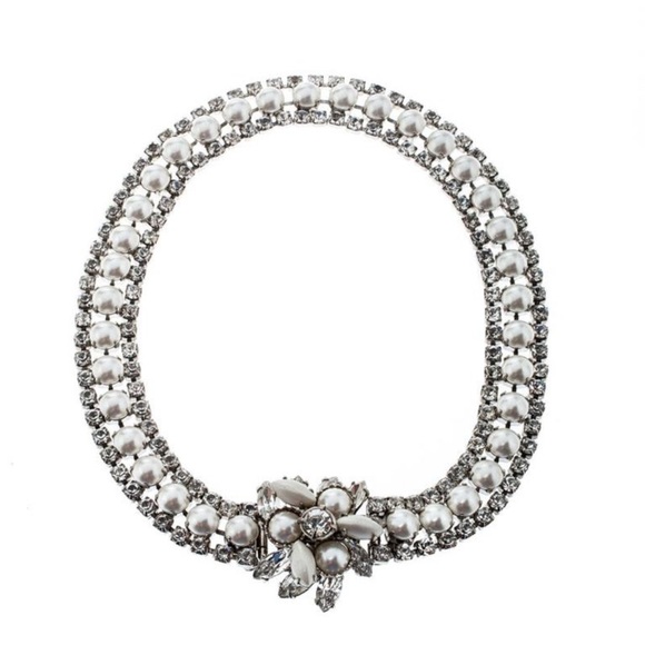 Miu Miu Pearl & Crystal Necklace | Luxury Statement Evening Jewelry | NWOT - Picture 3 of 8